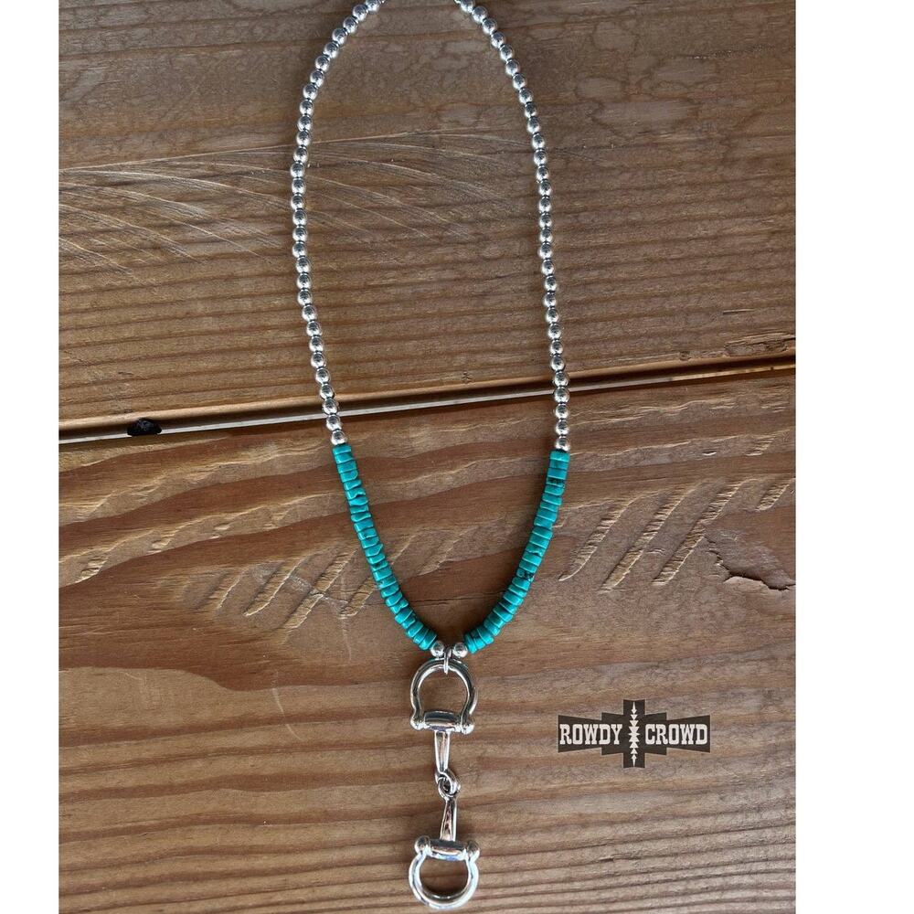 Say Whoa Necklace | Silver Western Bit Statement Necklace